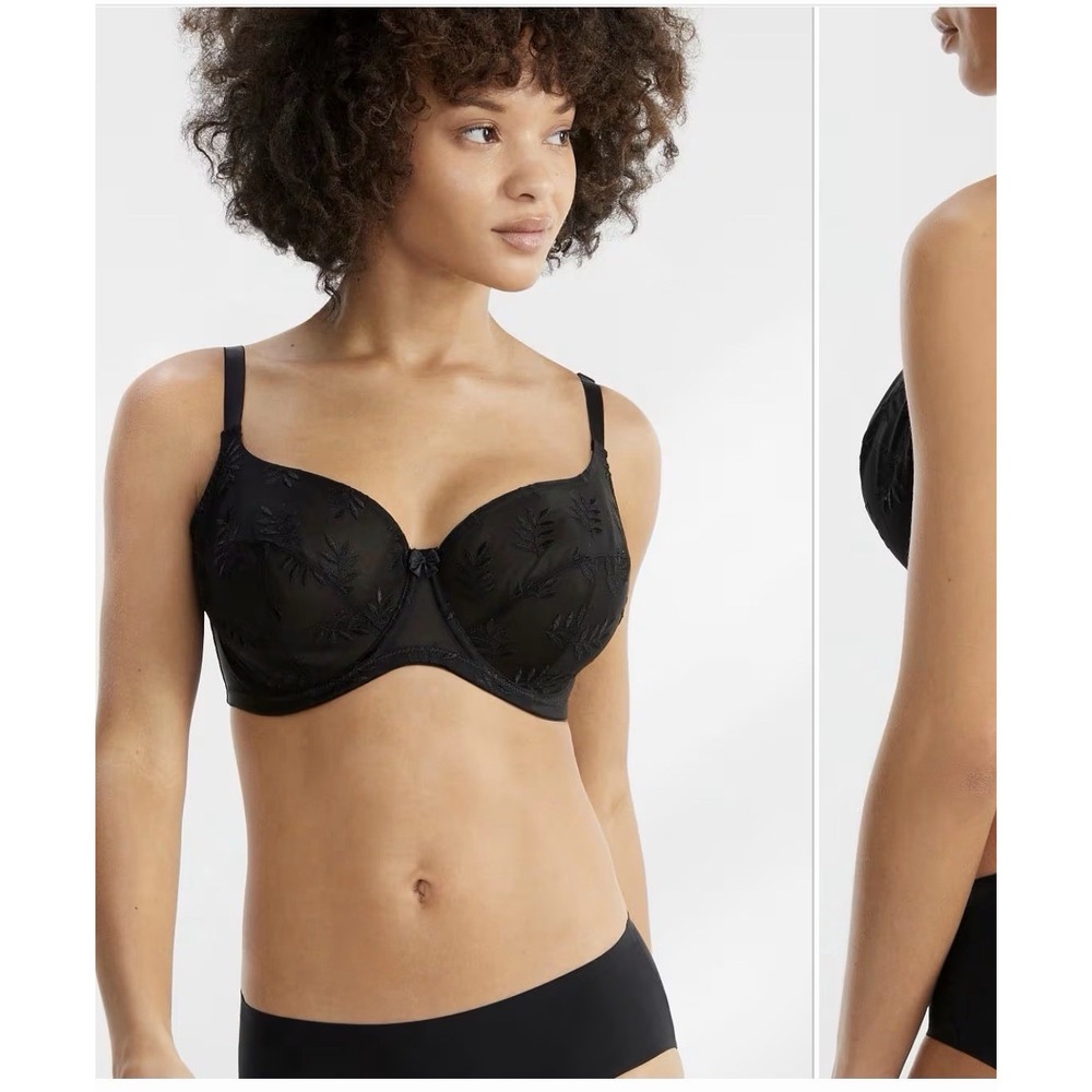 Panache Tango Underwire Balconette Bra Black 34g , Nwt 3251
